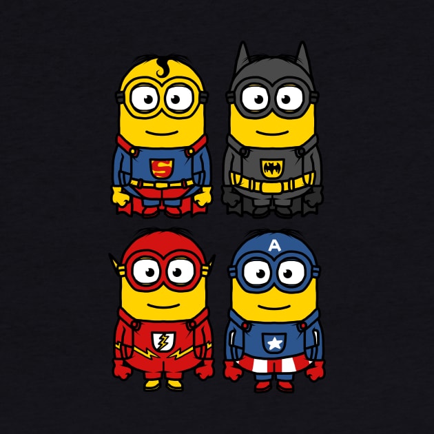 Minions Heroes by CyberpunkTees